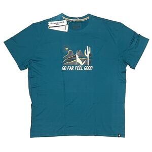 Smartwool Moonlight Desert Graphic T-Shirt Tee Size XL Short Sleeve Grn Blu NWT
